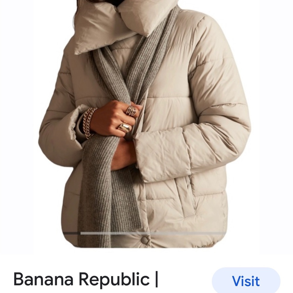 Banana Republic duvet puffer coat